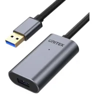 Kabel wzmacniacz sygnału Unitek USB 3.0 AM-AF Y-3005, 10 m, Kolor srebrny, Czarny, Aluminium | Sklep ITnes.pl, IT for BUSINESS