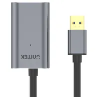 Kabel wzmacniacz sygnału Unitek USB 3.0 AM-AF Y-3005, 10 m, Kolor srebrny, Czarny, Aluminium | Sklep ITnes.pl, IT for BUSINESS