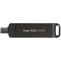 Pendrive Patriot Rage R550 64GB USB-C/USB-A PE64GR550DSAD - 100 MB/s, Czarny