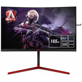 Monitor AOC AG273QCG - 27"/2560x1440 (QHD)/144Hz/zakrzywiony/TN/FreeSync/1 ms/Czerwony