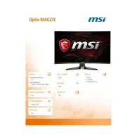 Monitor MSI Optix MAG27C OPTIX MAG27C, 27", 1920x1080 (FHD), 144Hz, zakrzywiony, VA, 1 ms, Czarny | Sklep ITnes.pl, IT for BUSIN