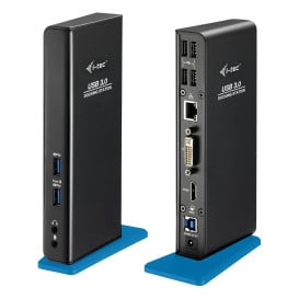 Replikator portów i-tec USB 3.0 Dual Docking Station + USB Charging Port U3HDMIDVIDOCK - Czarny