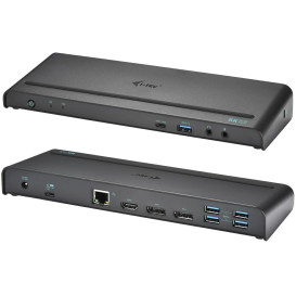 Stacja dokująca i-tec USB 3.0 USB-C Thunderbolt 3 3x 4K Docking Station + Power Delivery 85W CATRIPLE4KDOCKPD - Czarna