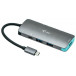 Stacja dokująca i-tec USB-C Metal Nano Dock 4K HDMI + Power Delivery 100W C31NANODOCKPD - Kolor srebrny, Niebieska