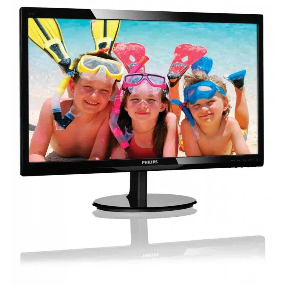 Monitor Philips 246V5LHAB 246V5LHAB/00 - 24"/1920x1080 (Full HD)/60Hz/TN/5 ms/Czarny
