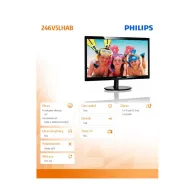 Monitor Philips 246V5LHAB 246V5LHAB/00, 24", 1920x1080 (FHD), 60Hz, TN, 5 ms, Czarny | Sklep ITnes.pl, IT for BUSINESS