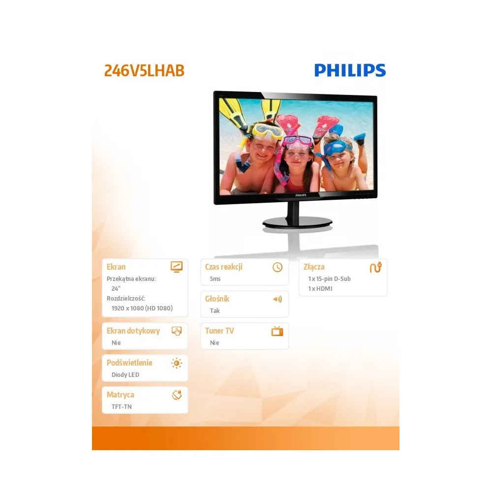 Philips 246V5LHAB 246V5LHAB/00