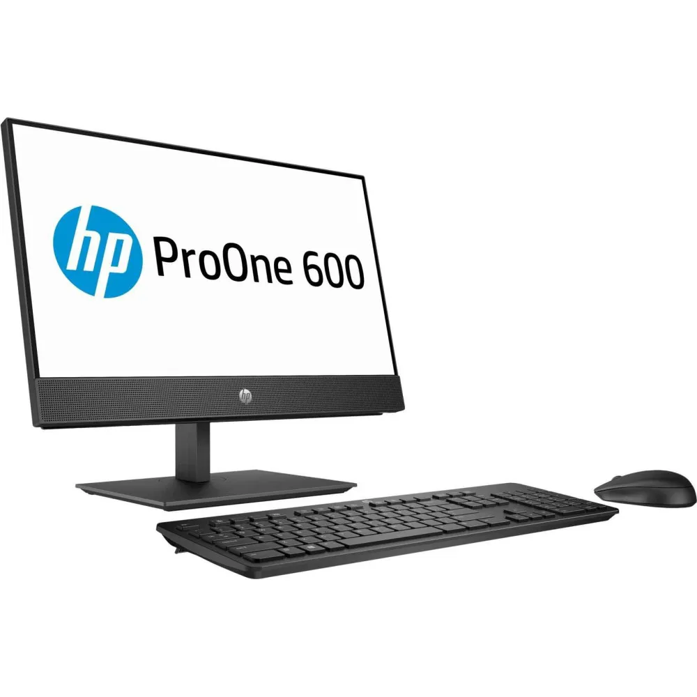 Komputer All-in-One HP ProOne 600 G4 4KX32EA - i3-8100/21,5" FHD IPS MT/RAM 4GB/HDD 500GB/Czarny/WiFi/DVD/Windows 10 Pro/3OS - zdjęcie