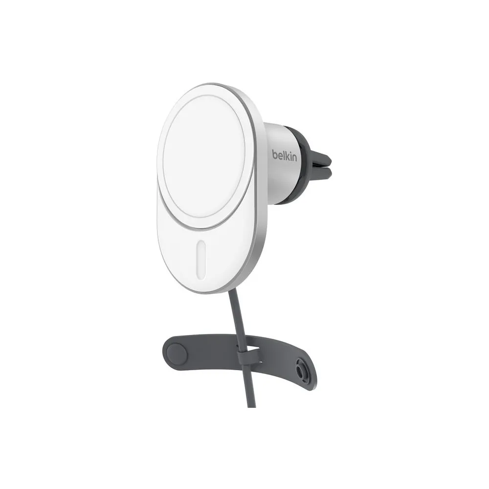Ładowarka indukcyjna Belkin BoostCharge Pro Magnetic Wireless Car Charger with Qi2 15W WIC008BTGR-V2 - Biała