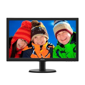 Monitor Philips 243V5LHSB 243V5LHSB/00 - 23,6"/1920x1080 (Full HD)/60Hz/TFT/1 ms/Czarny