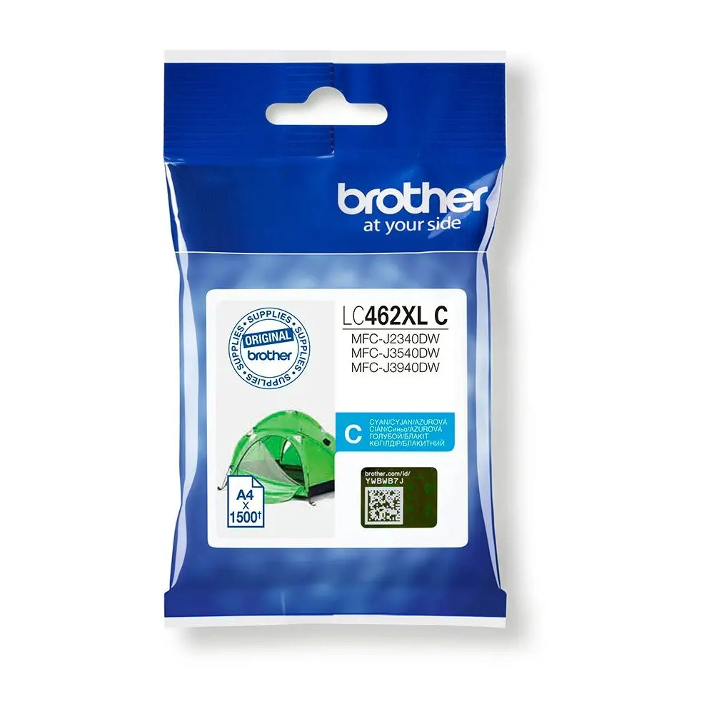 Tusz Brother LC-462XL Cyan LC462XLC - Oryginał, 1500 stron