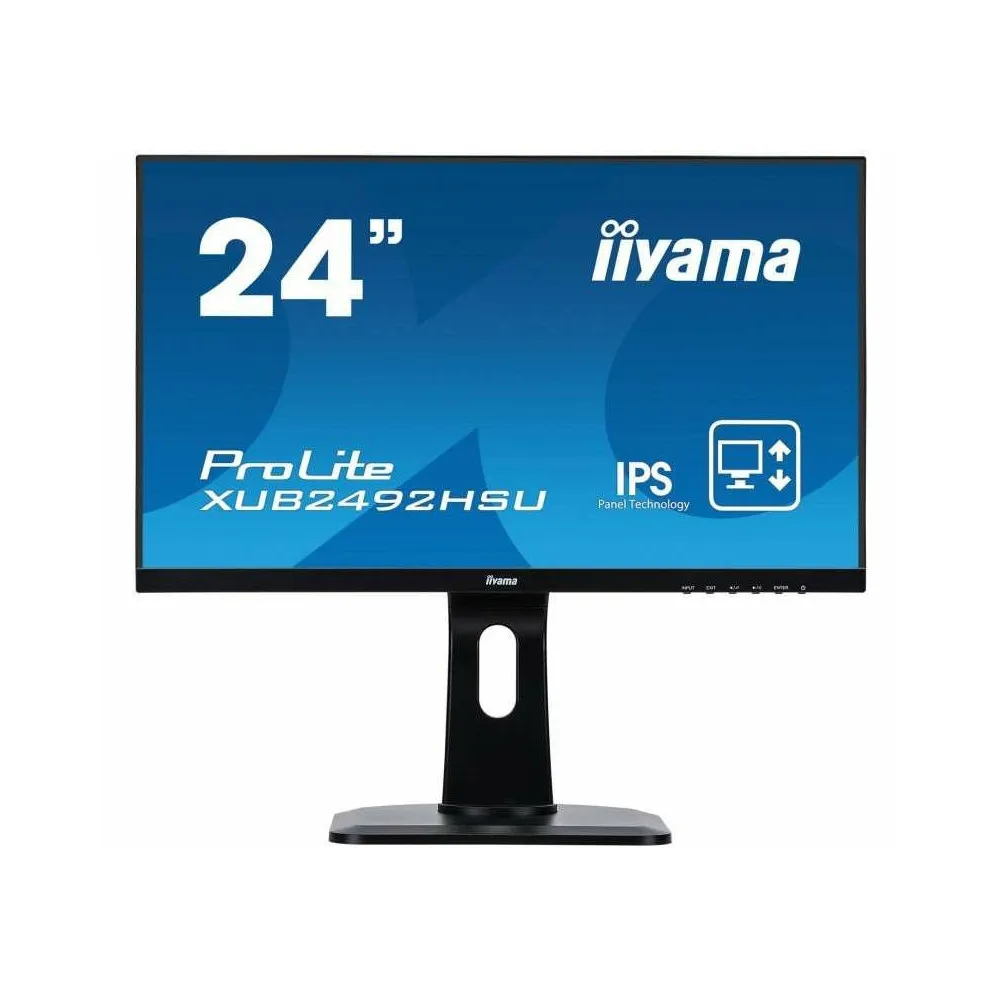 Monitor iiyama ProLite XUB2492HSU-B1, 23,8", 1920x1080 (FHD), 75Hz, IPS, 4 ms, pivot, Czarny | Sklep ITnes.pl, IT for BUSINESS