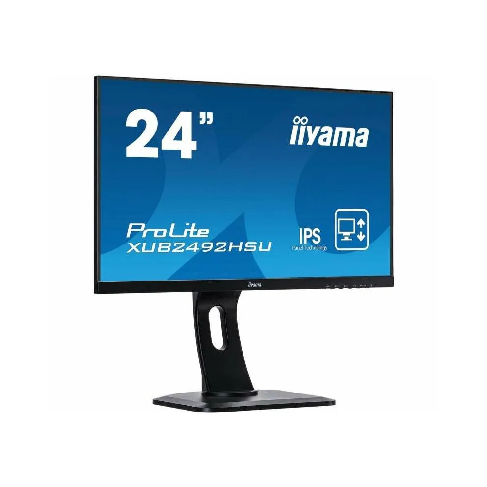 Monitor iiyama ProLite XUB2492HSU-B1 - 23,8"/1920x1080 (Full HD)/75Hz/IPS/4 ms/pivot/Czarny