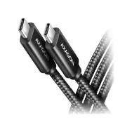 Kabel AXAGON USB-C USB4 BUCM432-CM10AB, 40Gb|, s, 1m, PD 100W, 8K 60Hz, Czarny | Sklep ITnes.pl, IT for BUSINESS