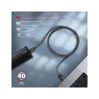 Kabel AXAGON USB-C USB4 BUCM432-CM10AB, 40Gb|, s, 1m, PD 100W, 8K 60Hz, Czarny | Sklep ITnes.pl, IT for BUSINESS