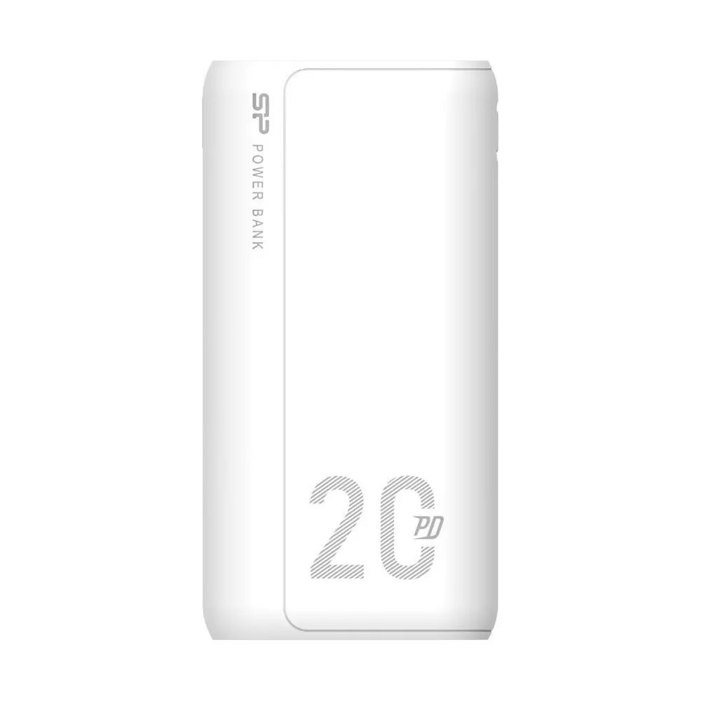 Powerbank Silicon Power QS15 20000mAh QC3.0+PD 2xUSB A 1x mUSB 1x USB C SP20KMAPBKQS150W - Biały | Sklep ITnes.pl - IT for BUSIN