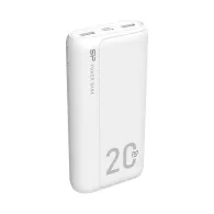 Powerbank Silicon Power QS15 20000mAh QC3.0+PD 2xUSB A 1x mUSB 1x USB C SP20KMAPBKQS150W - Biały | Sklep ITnes.pl - IT for BUSIN