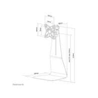 Stojak do monitora Neomounts by Newstar  Flat Screen Desk Mount 10-27" FPMA-D800 - Srebrny