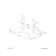 Podstawa podłogowa Neomounts by Newstar do WL55/FL55-875BL1 AFP-875BL - Czarna