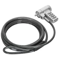 Linka zabezpieczająca Targus Ultimate Resettable Combo ASP96RGL - Czarna, Kolor srebrny | Sklep ITnes.pl - IT for BUSINESS