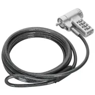 Linka zabezpieczająca Targus Ultimate Resettable Combo ASP96RGL - Czarna, Kolor srebrny | Sklep ITnes.pl - IT for BUSINESS