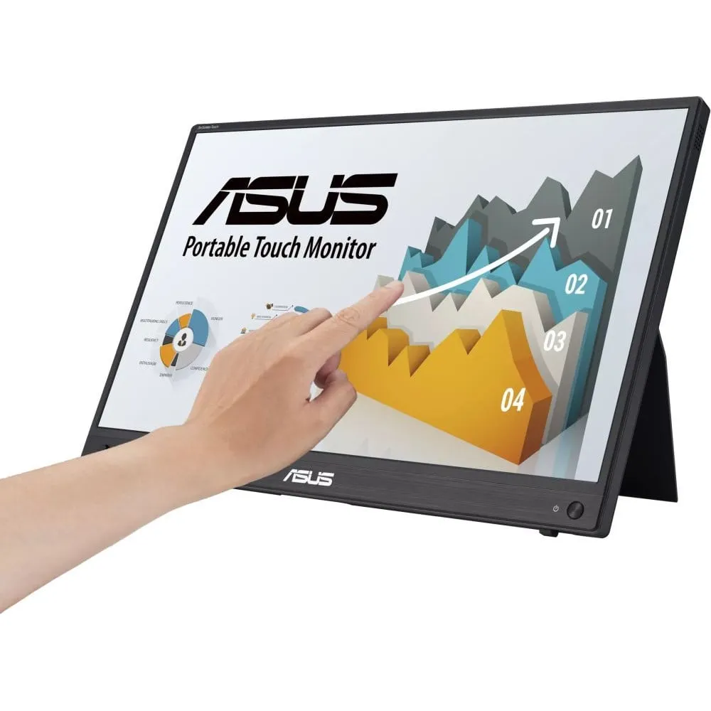 Monitor ASUS ZenScreen MB16AHT - 15,6"/1920x1080 (Full HD)/60Hz/IPS/5 ms/USB-C/Szary