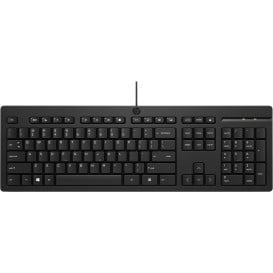 Klawiatura HP 125 Wired Keyboard EURO 266C9AA - Czarna