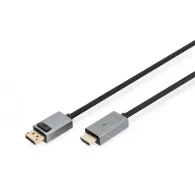 Kabel adapter Digitus Premium DisplayPort do HDMI DB-340202-018-S, 1,8m, 4K 30Hz | Sklep ITnes.pl, IT for BUSINESS
