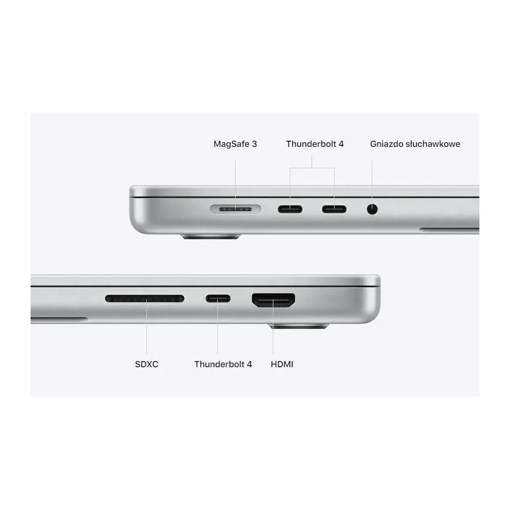 Laptop Apple MacBook Pro 16 2021 MK1E3ZE/A - Apple M1 Pro/16,2" 3456x2234 Liquid Retina XDR HDR/RAM 16GB/512GB/Srebrny/macOS/1CI