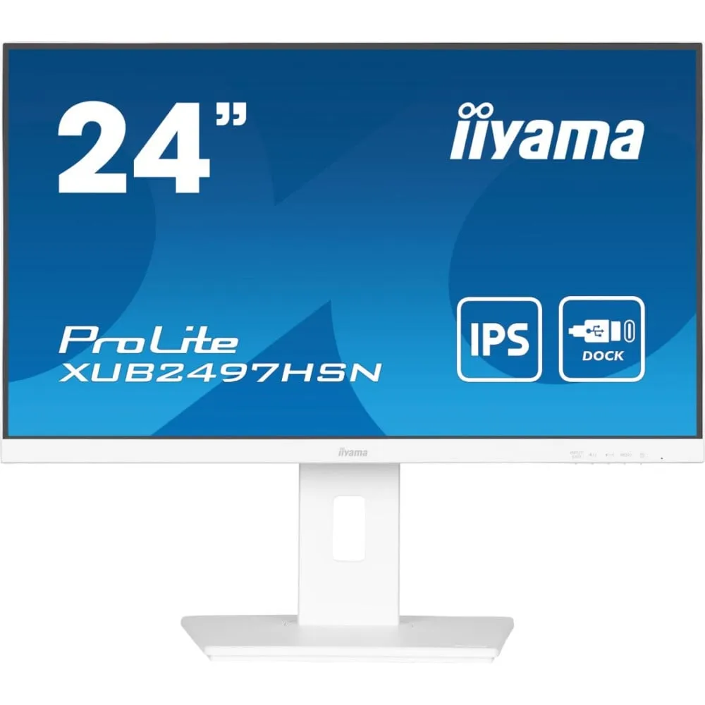 Monitor iiyama ProLite XUB2497HSN-W1, 23,8", 1920x1080 (FHD), 100Hz, IPS, 1 ms, pivot, Biały | Sklep ITnes.pl, IT for BUSINESS