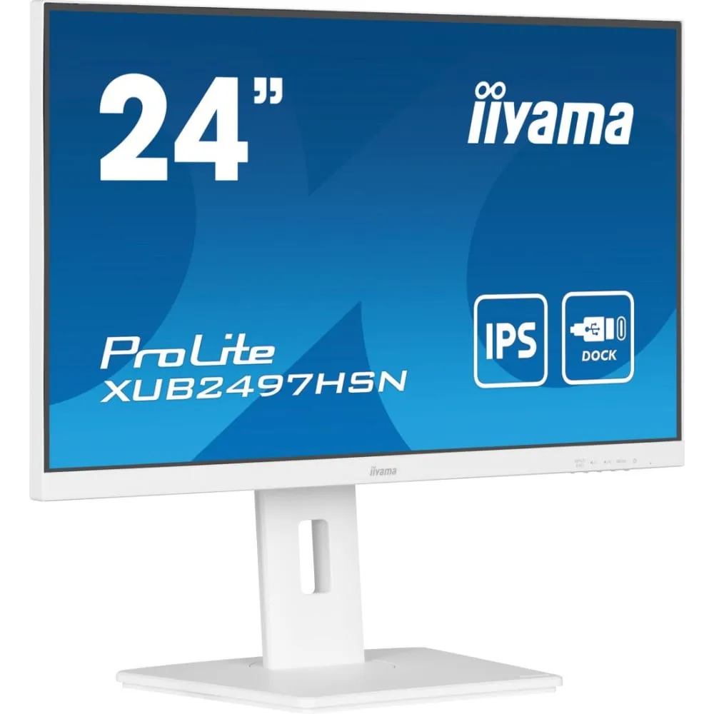 Zdjęcie produktu Monitor iiyama ProLite XUB2497HSN-W1 - 23,8"/1920x1080 (Full HD)/100Hz/IPS/1 ms/pivot/Biały