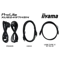 Monitor iiyama ProLite XUB2497HSN-W1, 23,8", 1920x1080 (FHD), 100Hz, IPS, 1 ms, pivot, Biały | Sklep ITnes.pl, IT for BUSINESS