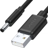 Kabel zasilający Unitek USB, wtyk DC 3.5, 1.35 mm Y-C495BK - zdjęcie poglądowe 1