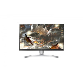 Monitor LG 27UK650-W - 27"/3840x2160 (4K)/60Hz/IPS/FreeSync/5 ms/pivot/Biało-srebrny