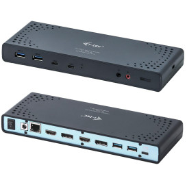 Stacja dokująca i-tec USB 3.0 / USB-C / Thunderbolt 3 Dual Display Docking Station + Power Delivery 65W CADUA4KDOCKPDL - Czarna