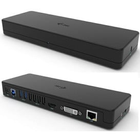 Replikator portów i-tec USB 3.0 USB-C Dual Display Docking Station HDMI DVI + VGA CAHDMIDVIDOCKPRO - Czarny