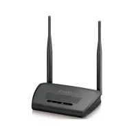 Router Zyxel NBG-418NV2-EU0101F, xDSL, 1 x RJ45, WPA2, 802.11n (gen. 4), 4 x LAN 10, 100 Mbps, 2 anteny zewnętrzne, Czarny | Skl