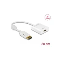 Adapter Delock 62608 DisplayPort 1.2 do HDMI, 4K 30 Hz, 20 cm, Biały | Sklep ITnes.pl, IT for BUSINESS