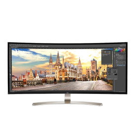 Monitor LG 38UC99-W - 38"/3840x1600 (UW4K)/61Hz/21:9/zakrzywiony/IPS/FreeSync/5 ms/USB-C/Biały