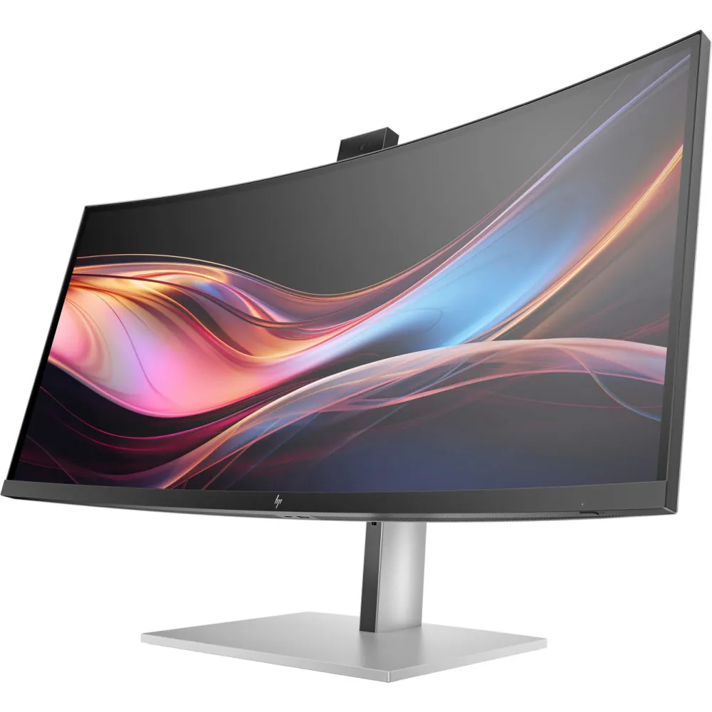 Monitor HP S7 Pro 734pm 8K157AA - 34"/3440x1440 (UWQHD)/120Hz/21:9/zakrzywiony/IPS/HDR/5 ms/kamera/Czarno-srebrny