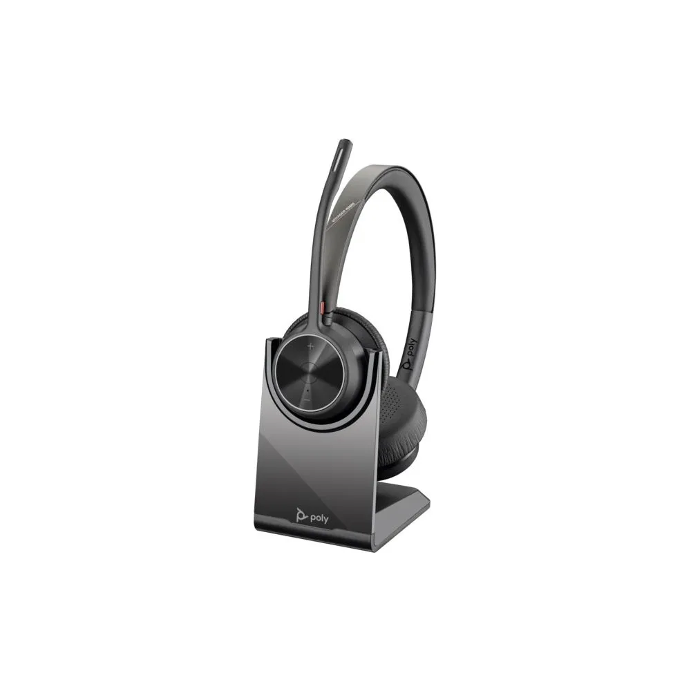 Zestaw słuchawkowy Poly Voyager 4320 USB-C Headset +BT700 dongle + Charging Stand 77Z31AA