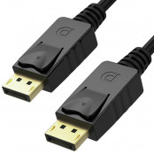 Kabel Unitek Y-C609BK DisplayPort 1.2, DP męski ,  DP męski - 3 m, 4K@60Hz, 1440p@165Hz, 1080p@240Hz - zdjęcie 2