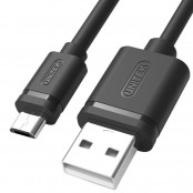 Kabel Unitek USB 2.0 ,  microUSB Y-C451GBK - 1 m, Czarny - zdjęcie 1