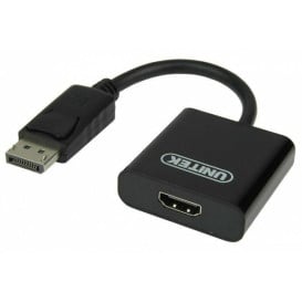 Adapter Unitek DisplayPort / HDMI Y-5118DA - Czarny