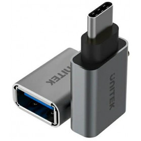 Adapter Unitek USB-C ,  USB-A 3.1  Y-A025CGY - Kolor srebrny - zdjęcie 1