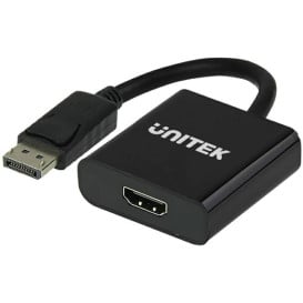 Adapter Unitek DisplayPort / HDMI Y-5118DA BOX - Czarny