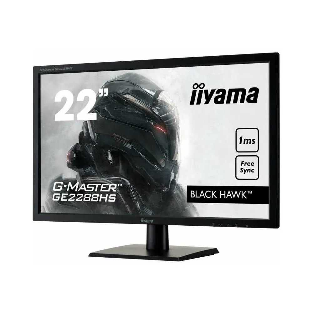 Monitor iiyama G-MASTER GE2288HS-B1 - 21,5"/1920x1080 (Full HD)/75Hz/TN/FreeSync/1 ms/Czarny - zdjęcie