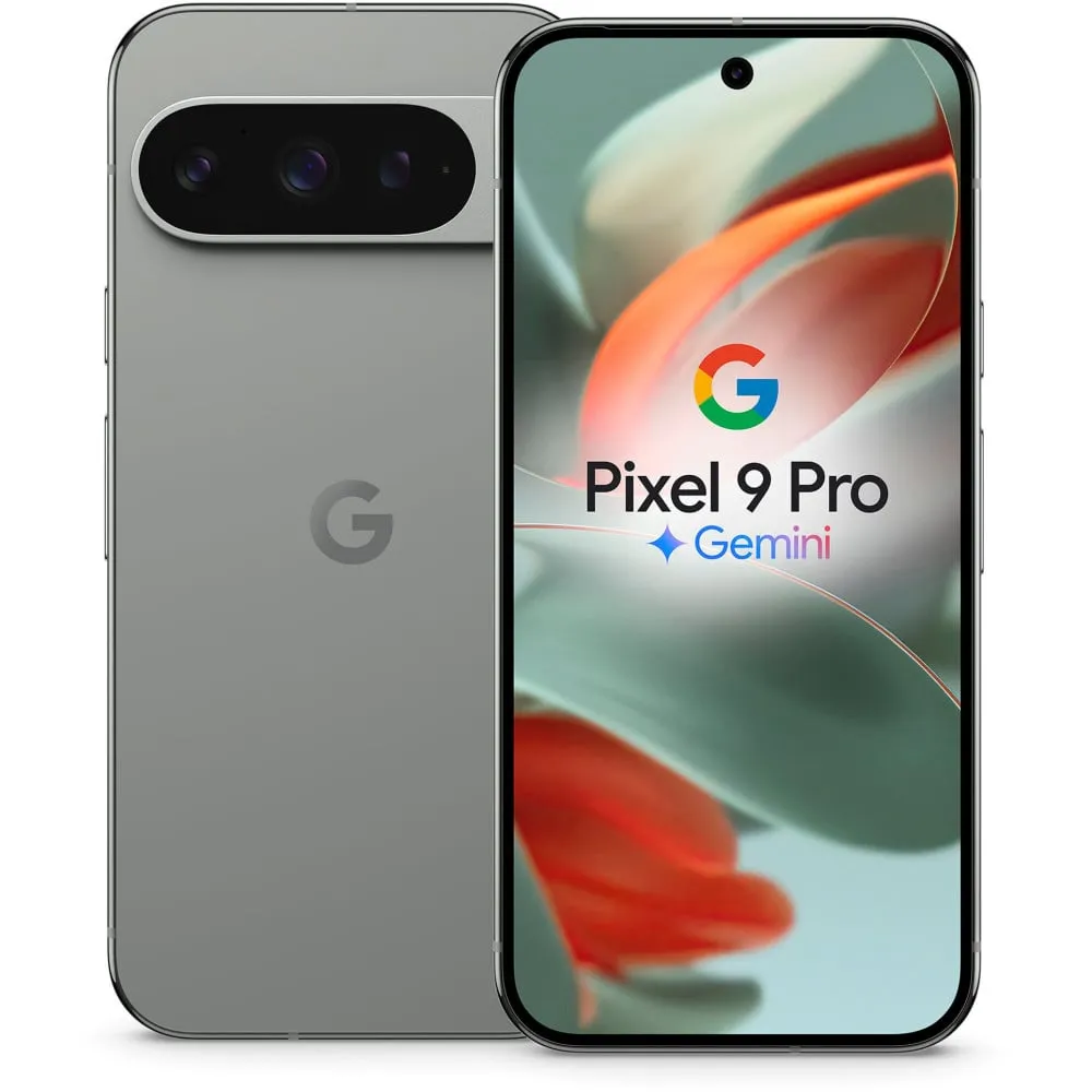Smartfon Google Pixel 9 Pro GA05956-GB, Tensor G4, 6,3" 2856x1280, 256GB, 16GB, 5G, Zielonoszary, 50+42Mpix, Android, 2 lata CI 