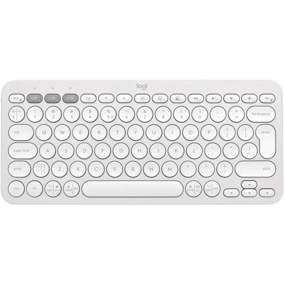 Klawiatura bezprzewodowa Logitech Pebble Keys 2 K380s 920-011852 - Biała Klawiatura bezprzewodowa Logitech Pebble Keys 2 K380s 920-011852 - Biała