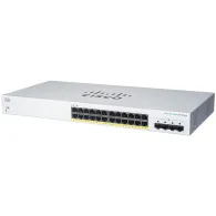 Switch zarządzalny Cisco CBS220-24P-4G-EU, 24x 100|1000Mbps, 4x 1Gbps SFP, POE+ 195W | Sklep ITnes.pl, IT for BUSINESS